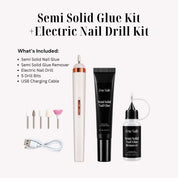 Semi Solid Nail Glue Kit