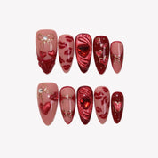 A Kiss to Remember - Ersa Nails Red PressOnNails