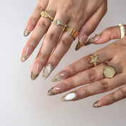 A Little Wild - Ersa Nails Nude Gold PressOnNails