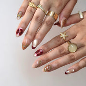 Afterglow - Ersa Nails Nude Red PressOnNails