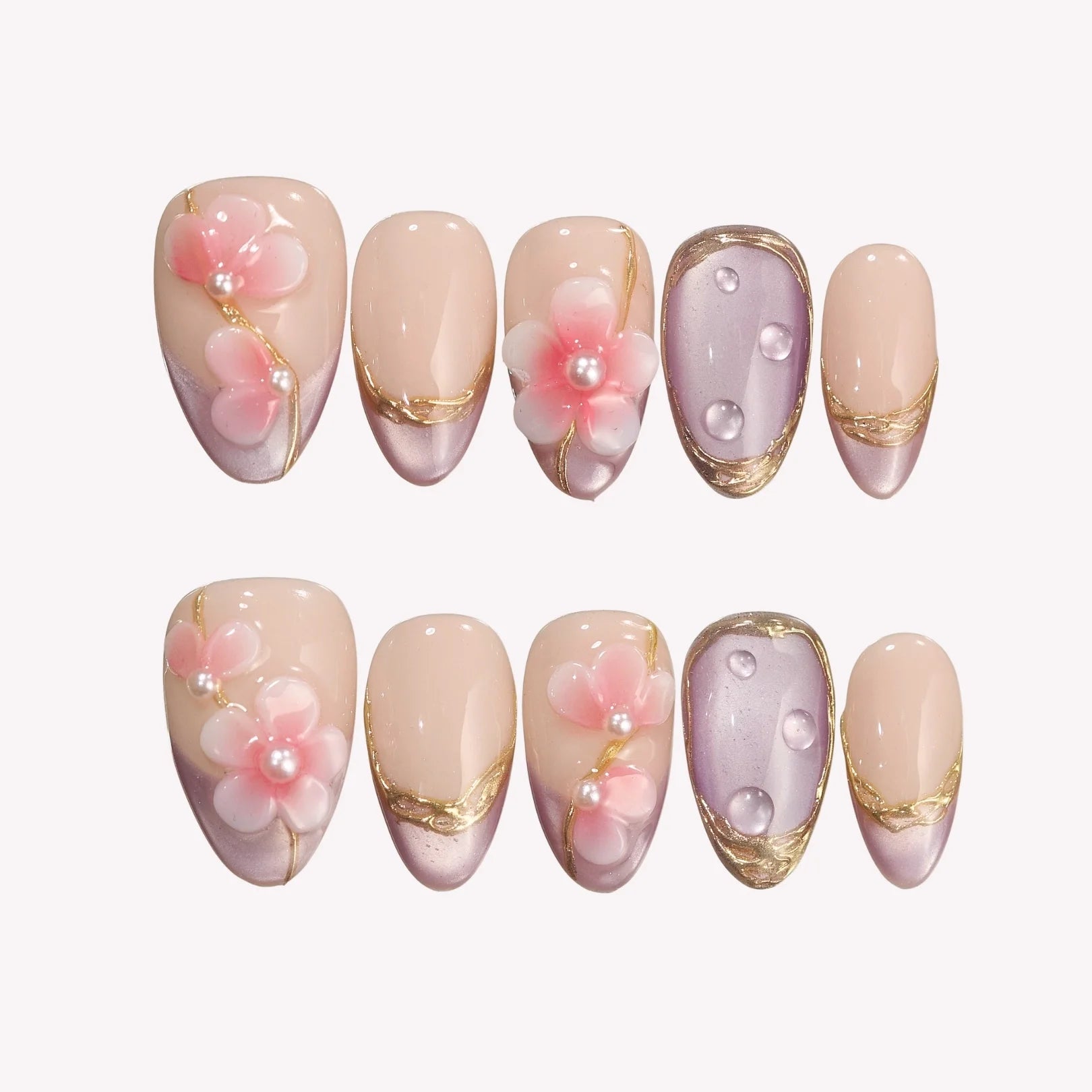 After the Rain - Ersa Nails Nude Pink PressOnNails