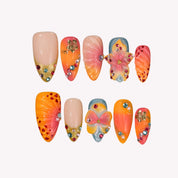 Aloha Kiss - Ersa Nails Orange PressOnNails
