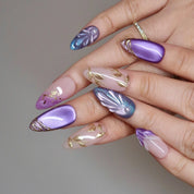 Amethyst Glow - Ersa Nails Nude Purple PressOnNails