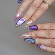 Amethyst Glow - Ersa Nails Nude Purple PressOnNails