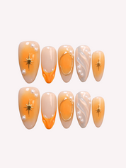 Aperol Spritz - Ersa Nails Nude Orange PressOnNails