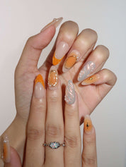 Aperol Spritz - Ersa Nails Nude Orange PressOnNails