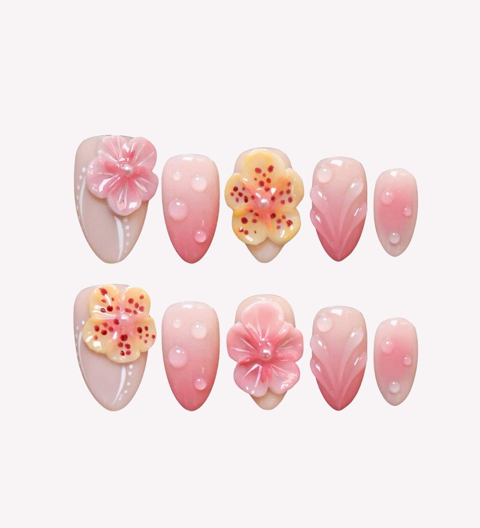 Beachside Fizz - Ersa Nails Nude Pink PressOnNails