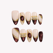 Belle Nuit - Ersa Nails Nude Red PressOnNails