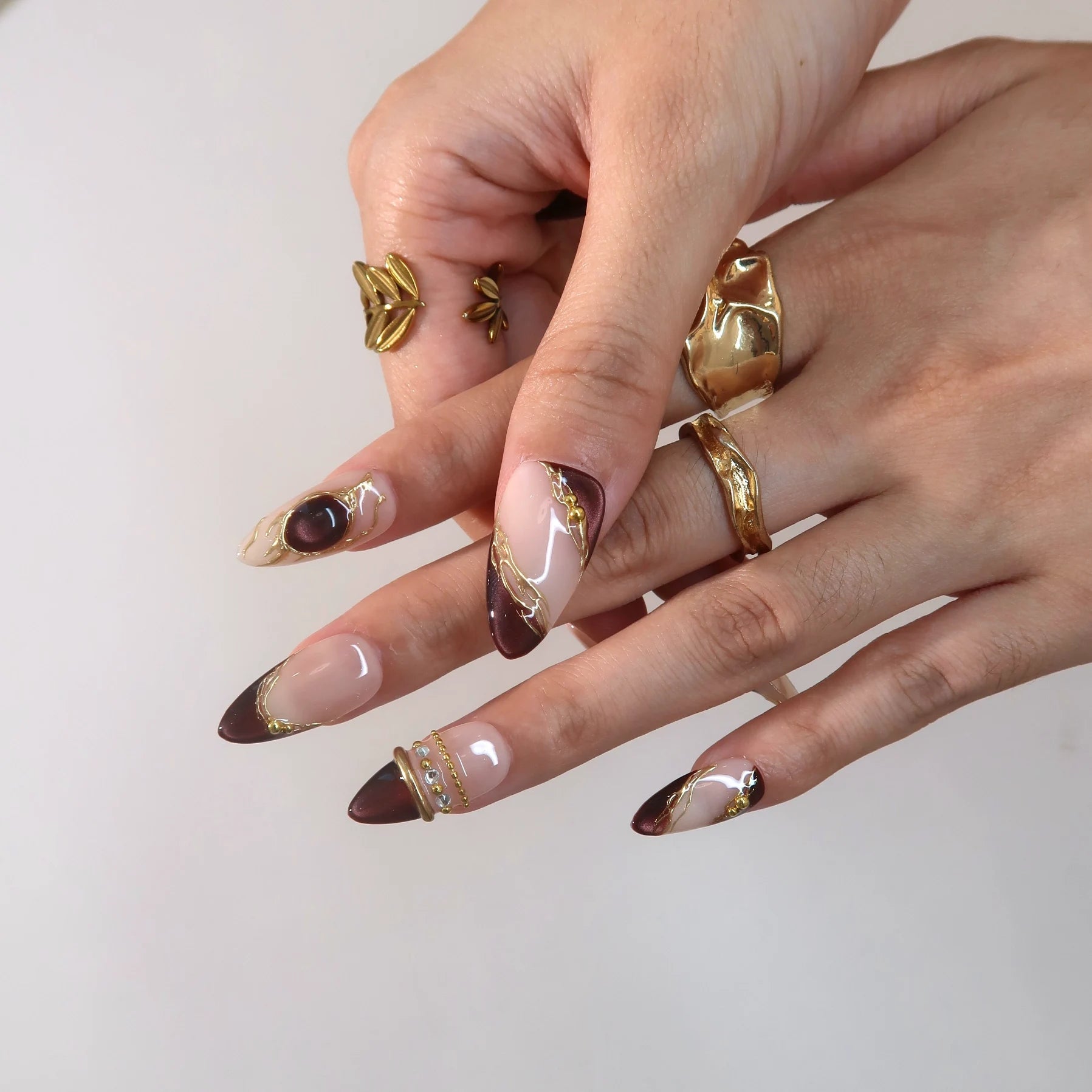 Belle Nuit - Ersa Nails Nude Red PressOnNails