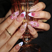 Berry Frappé - Ersa Nails Nude Purple Med Almond PressOnNails