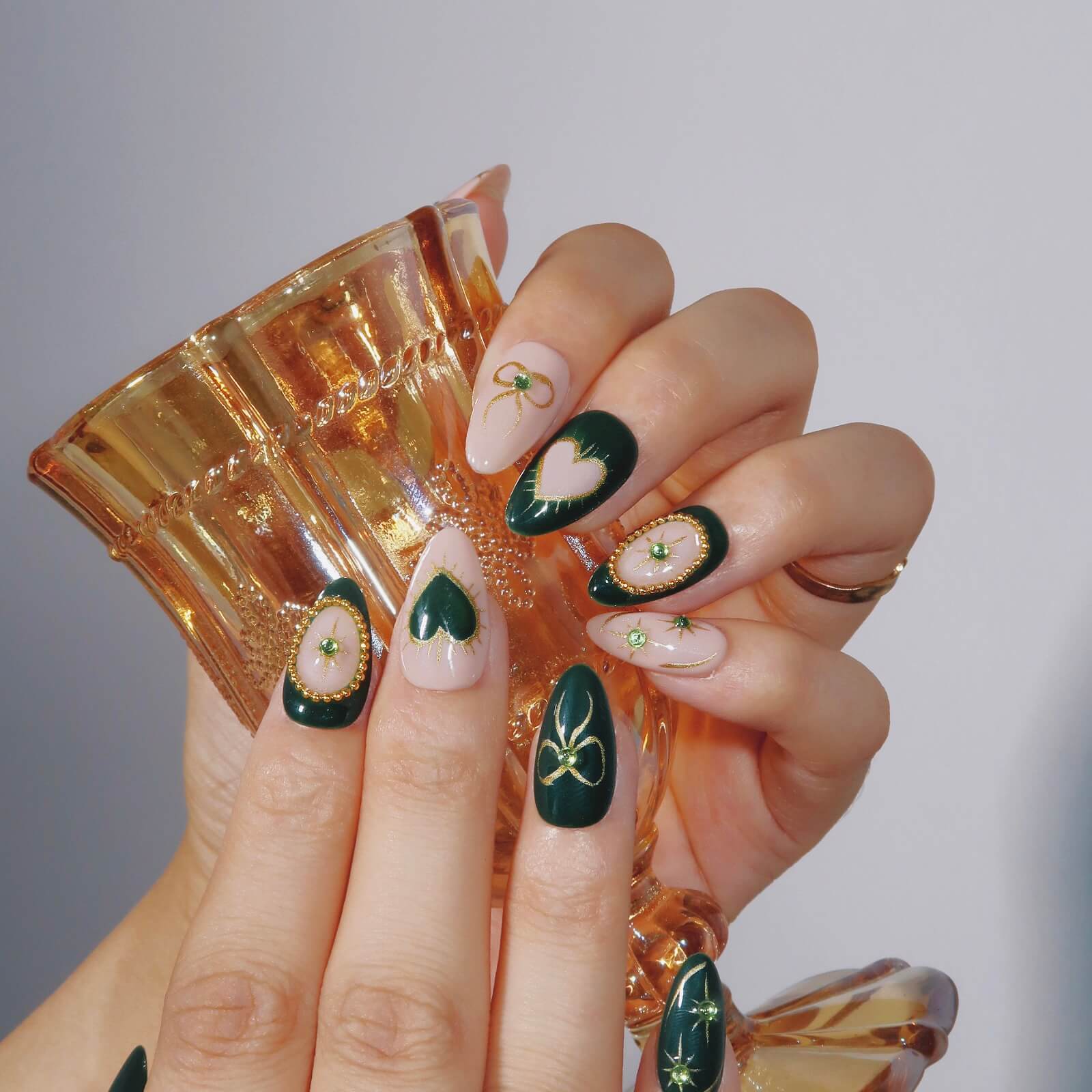 Beryl Enchantress - Ersa Nails Jade Nude PressOnNails