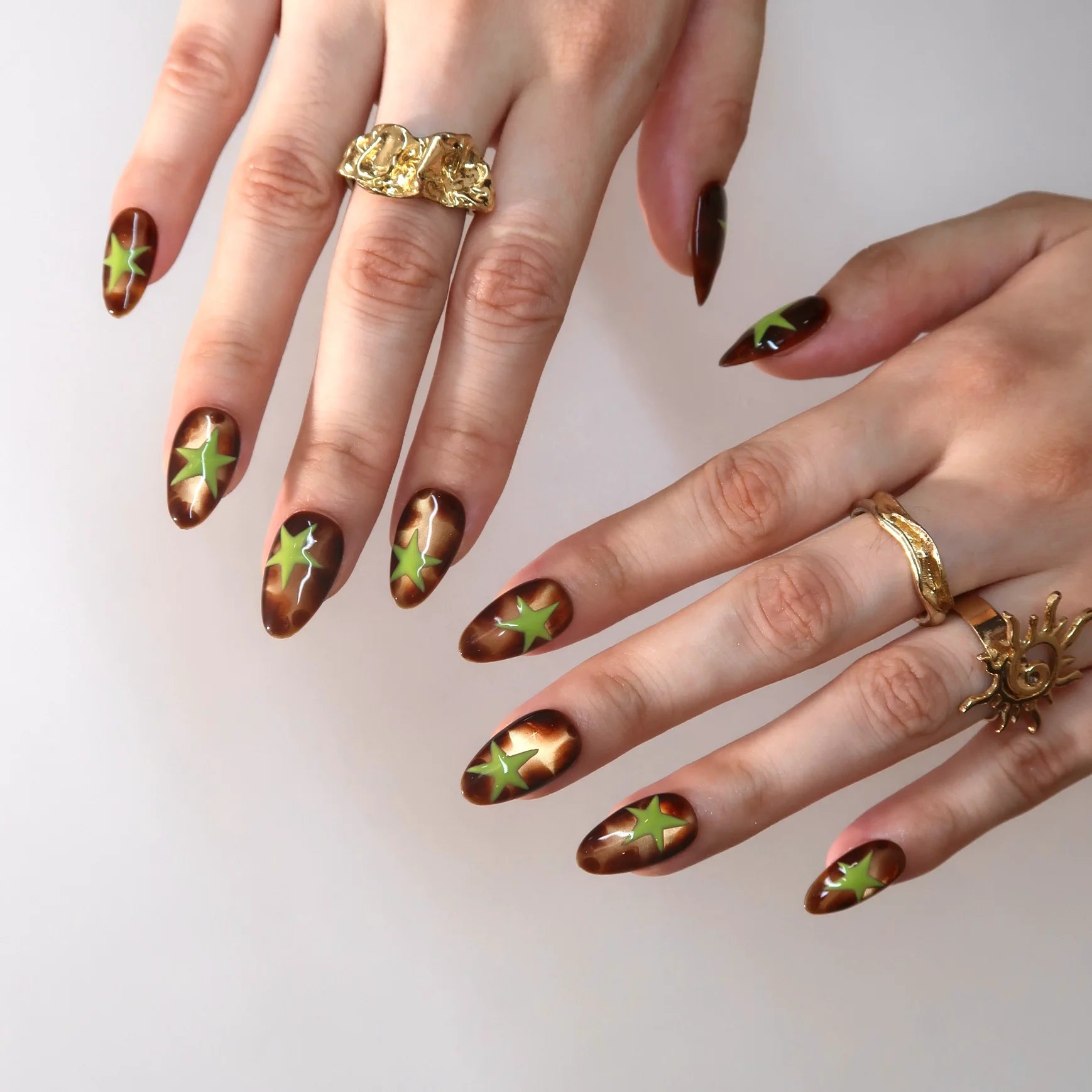 Better Days - Ersa Nails Jade Brown PressOnNails