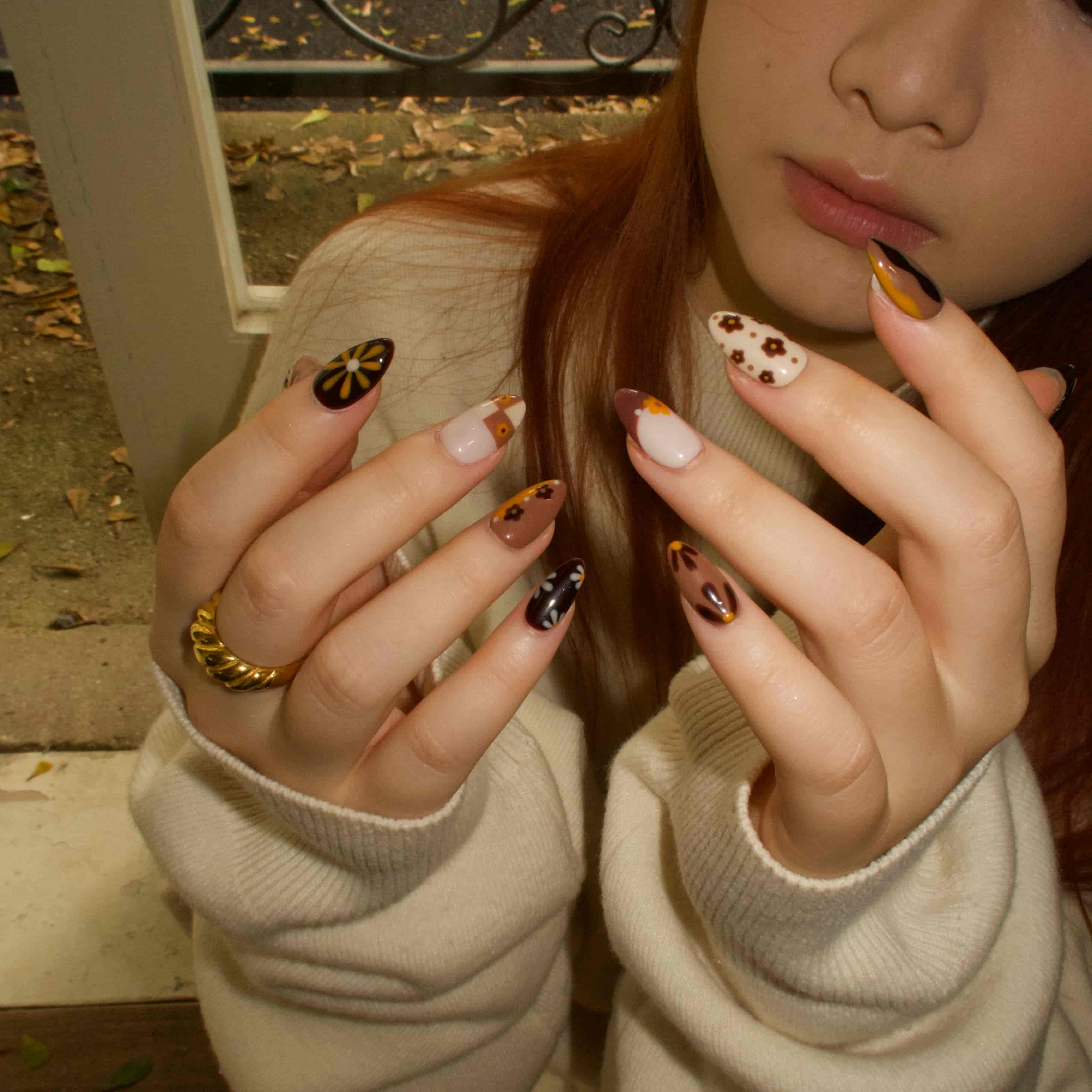 Better Me- Ersa Nails Brown Nude PressOnNails