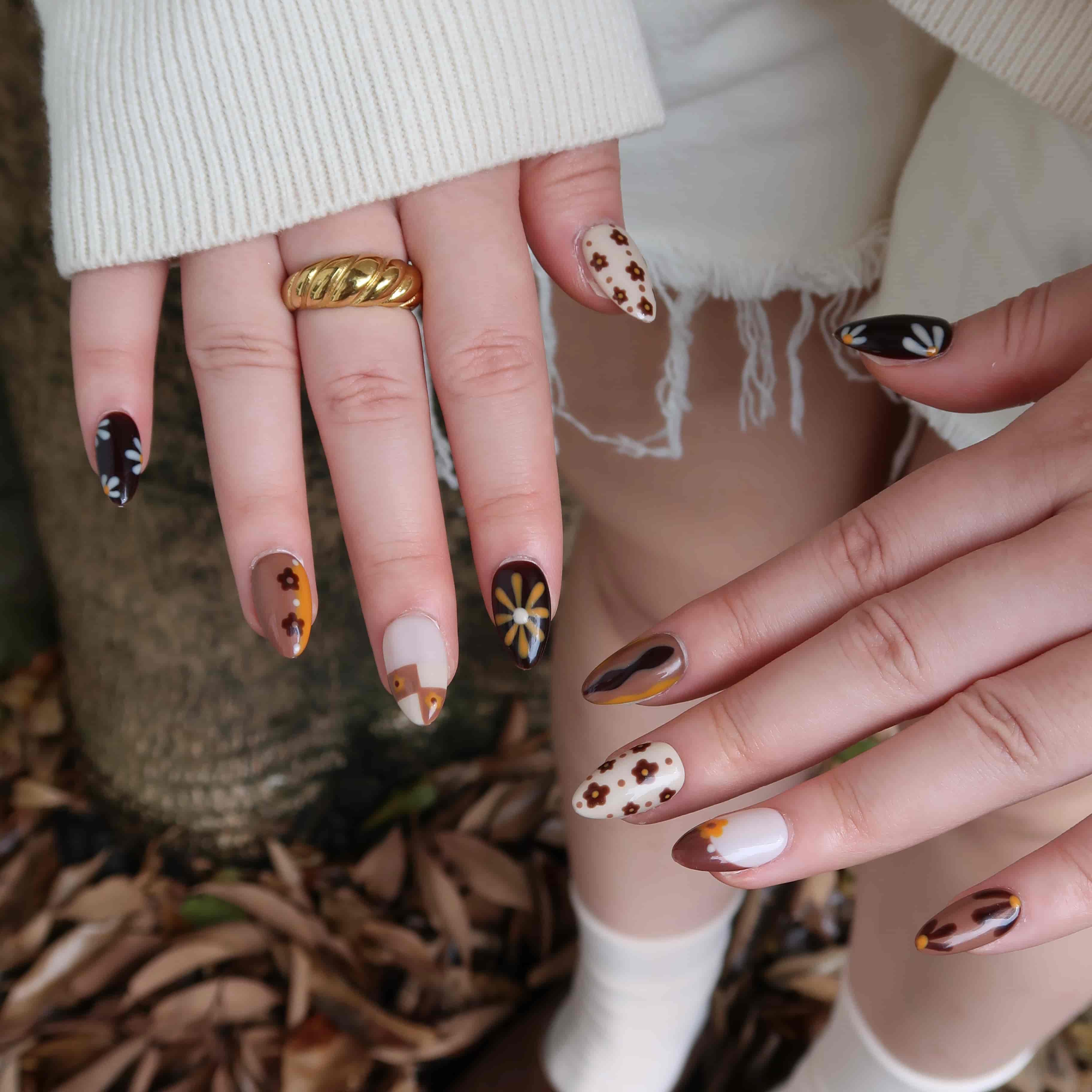 Better Me- Ersa Nails Brown Nude PressOnNails