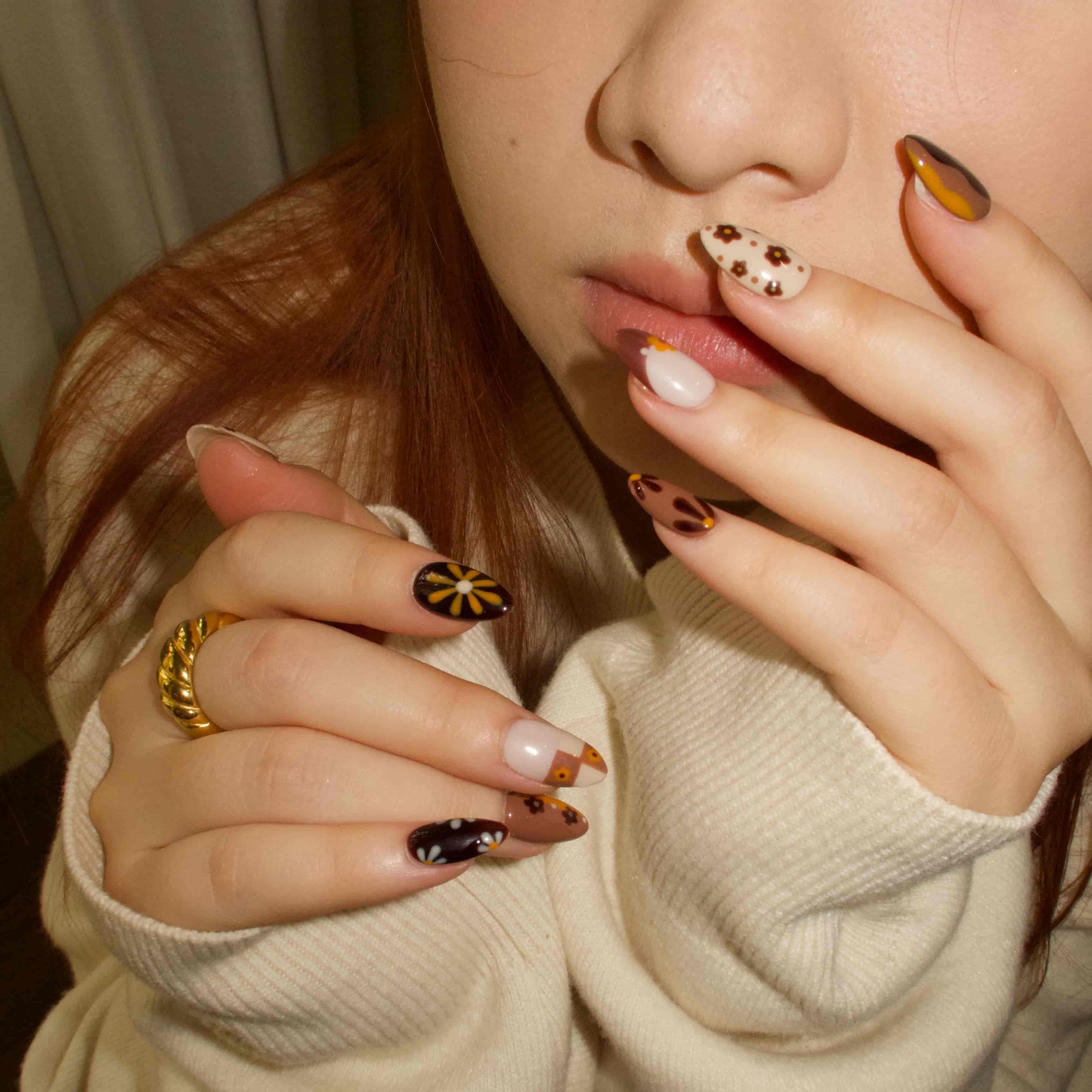 Better Me- Ersa Nails Brown Nude PressOnNails