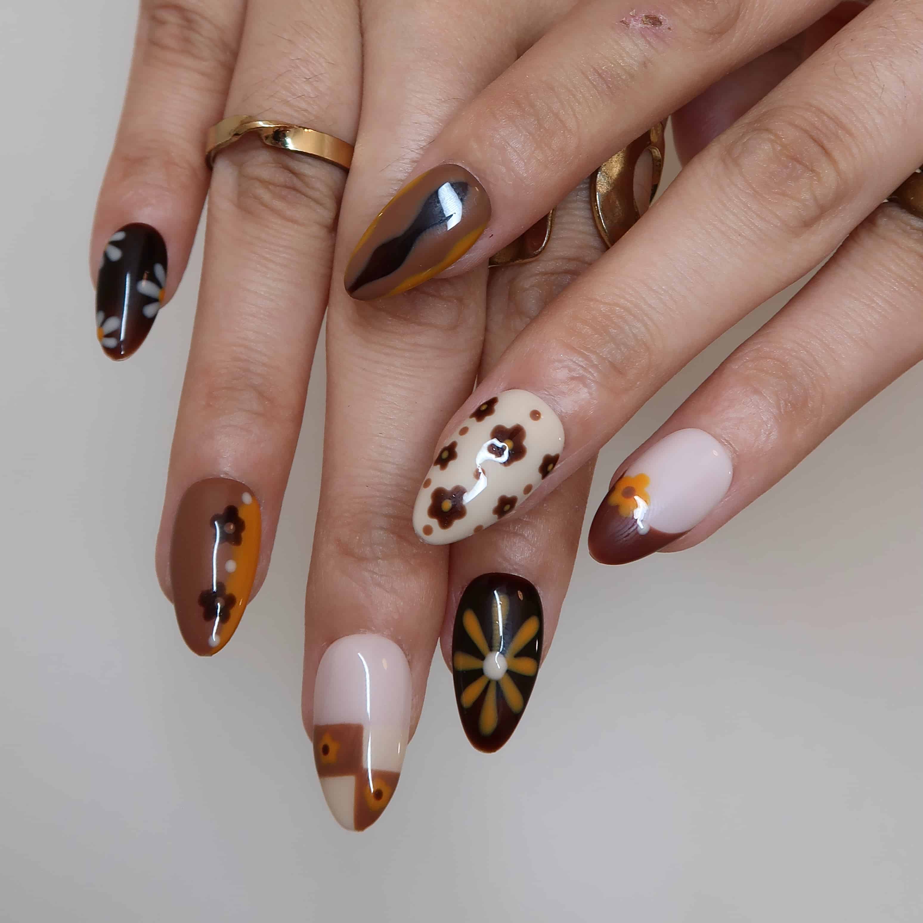 Better Me- Ersa Nails Brown Nude PressOnNails