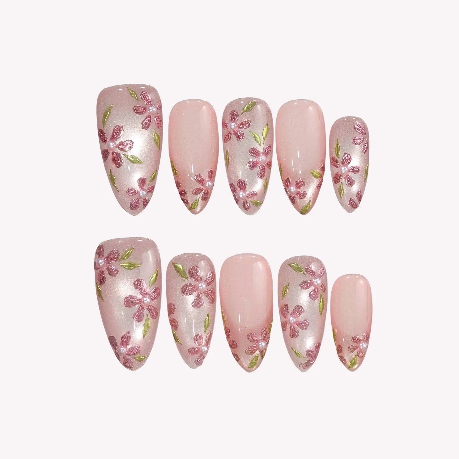 Blooming - Ersa Nails Nude Pink PressOnNails