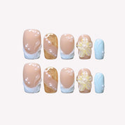 Blue Hawaii - Ersa Nails Nude Blue PressOnNails