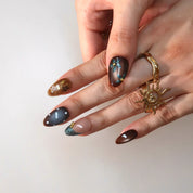 Blue Hour - Ersa Nails Nude Brown PressOnNails
