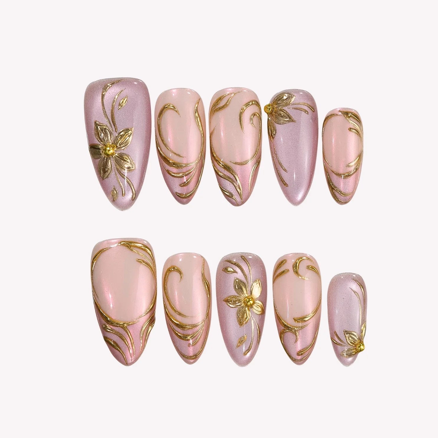 Blush Garden - Ersa Nails Nude Pink PressOnNails