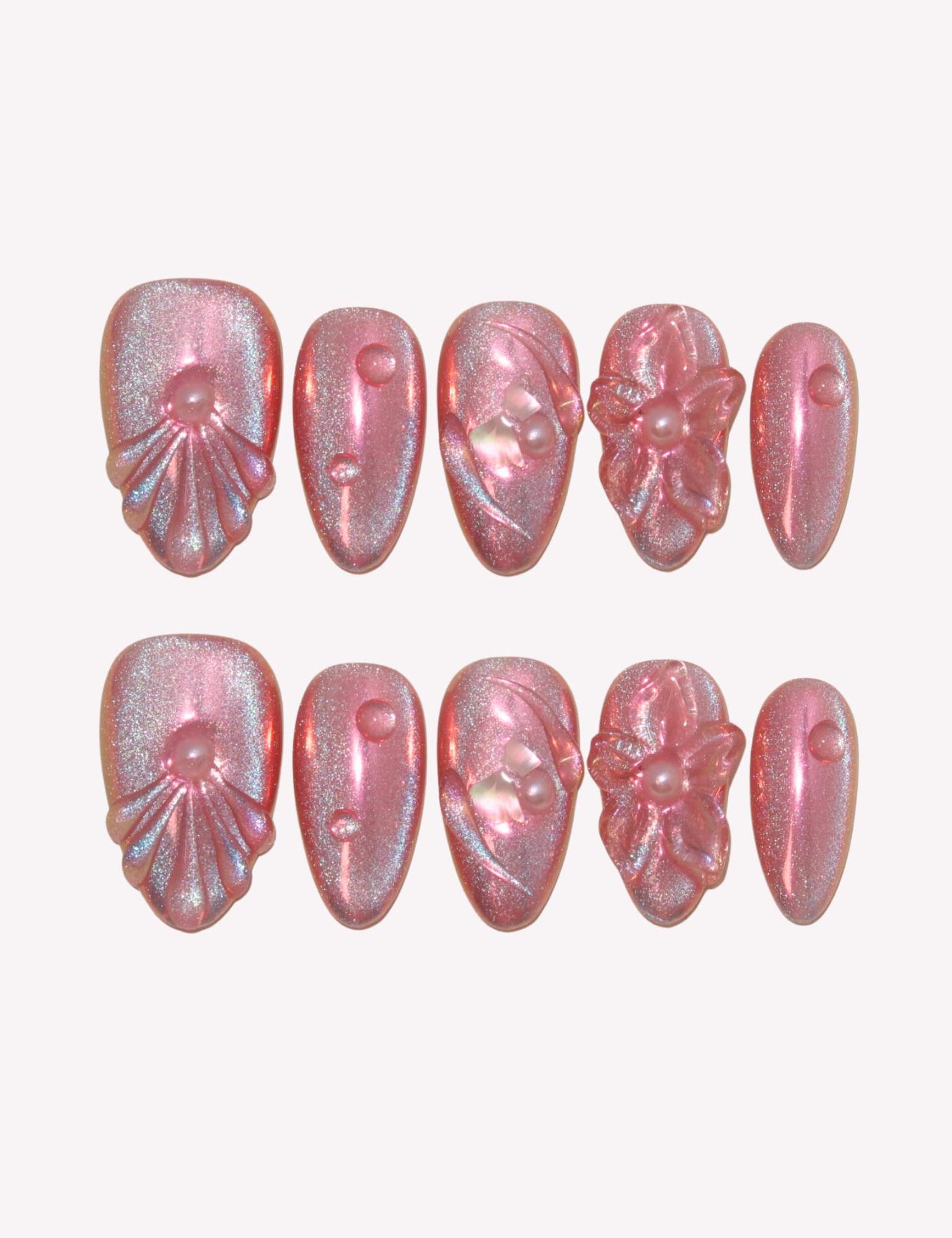 Blush Starlight - Ersa Nails Pink PressOnNails