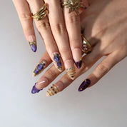 Born To Shine - Ersa Nails Nude Purple PressOnNails