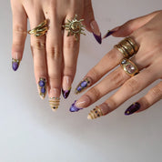 Born To Shine - Ersa Nails Nude Purple PressOnNails