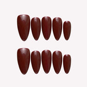 Burgundy- Ersa Nails Red PressOnNails