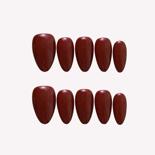 Burgundy- Ersa Nails Red PressOnNails
