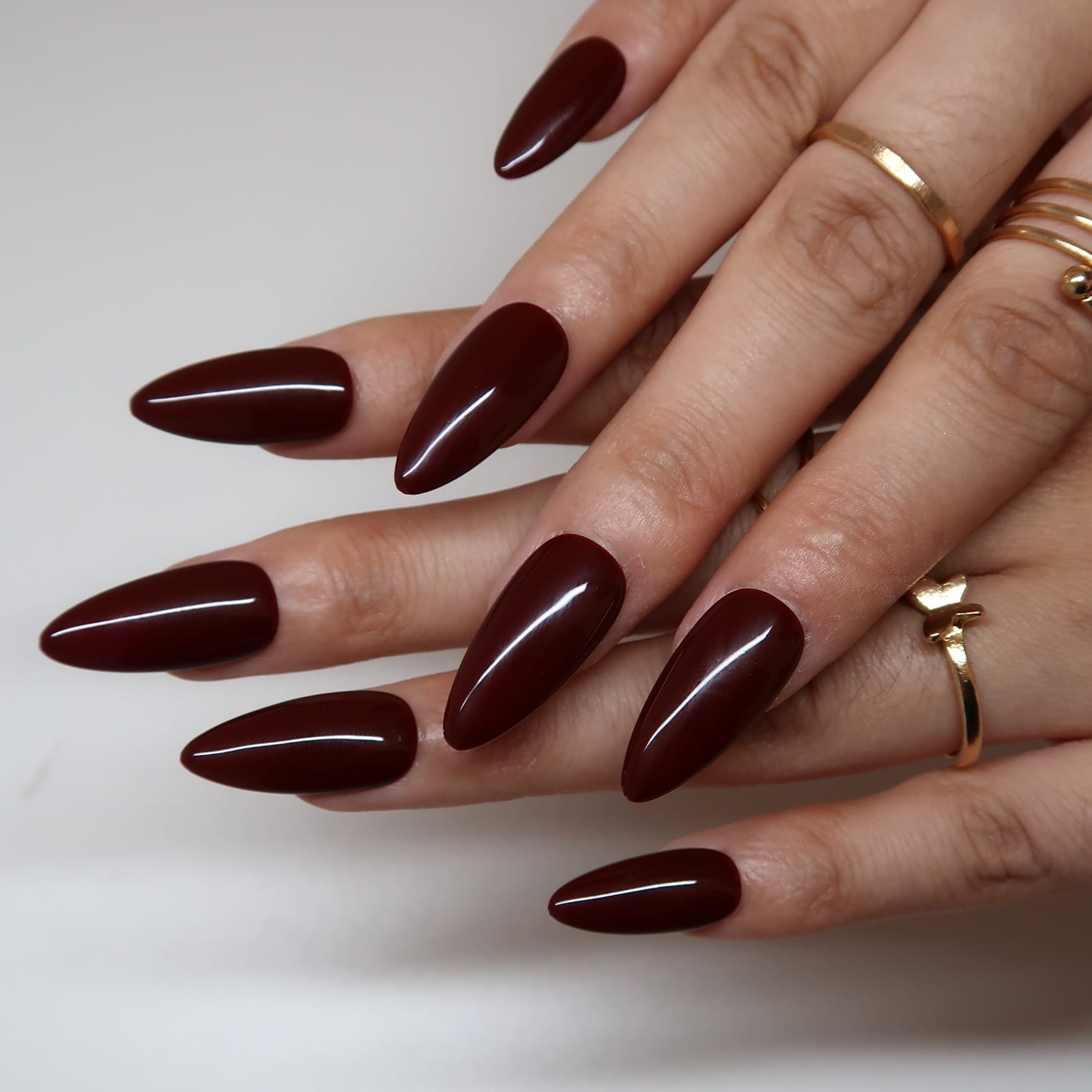 Burgundy- Ersa Nails Red PressOnNails
