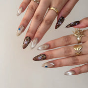 Charmed - Ersa Nails Nude Brown PressOnNails