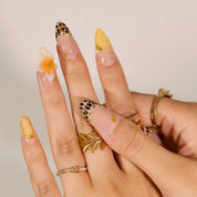 Chasing Sunshine - Ersa Nails Nude Brown Yellow PressOnNails