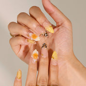 Chasing Sunshine - Ersa Nails Nude Brown Yellow PressOnNails