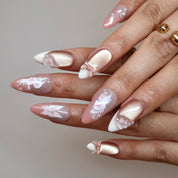 Chérie - Ersa Nails Pink White PressOnNails