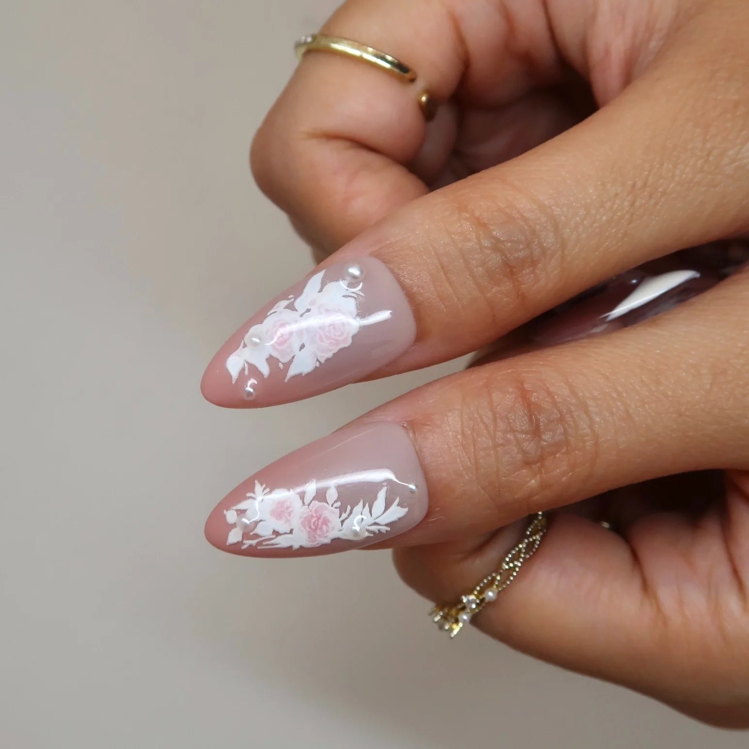 Chérie - Ersa Nails Pink White PressOnNails