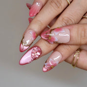 Cherry Blossom - Ersa Nails Nude Pink PressOnNails
