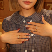 Cherry Wine - Ersa Nails Nude White PressOnNails