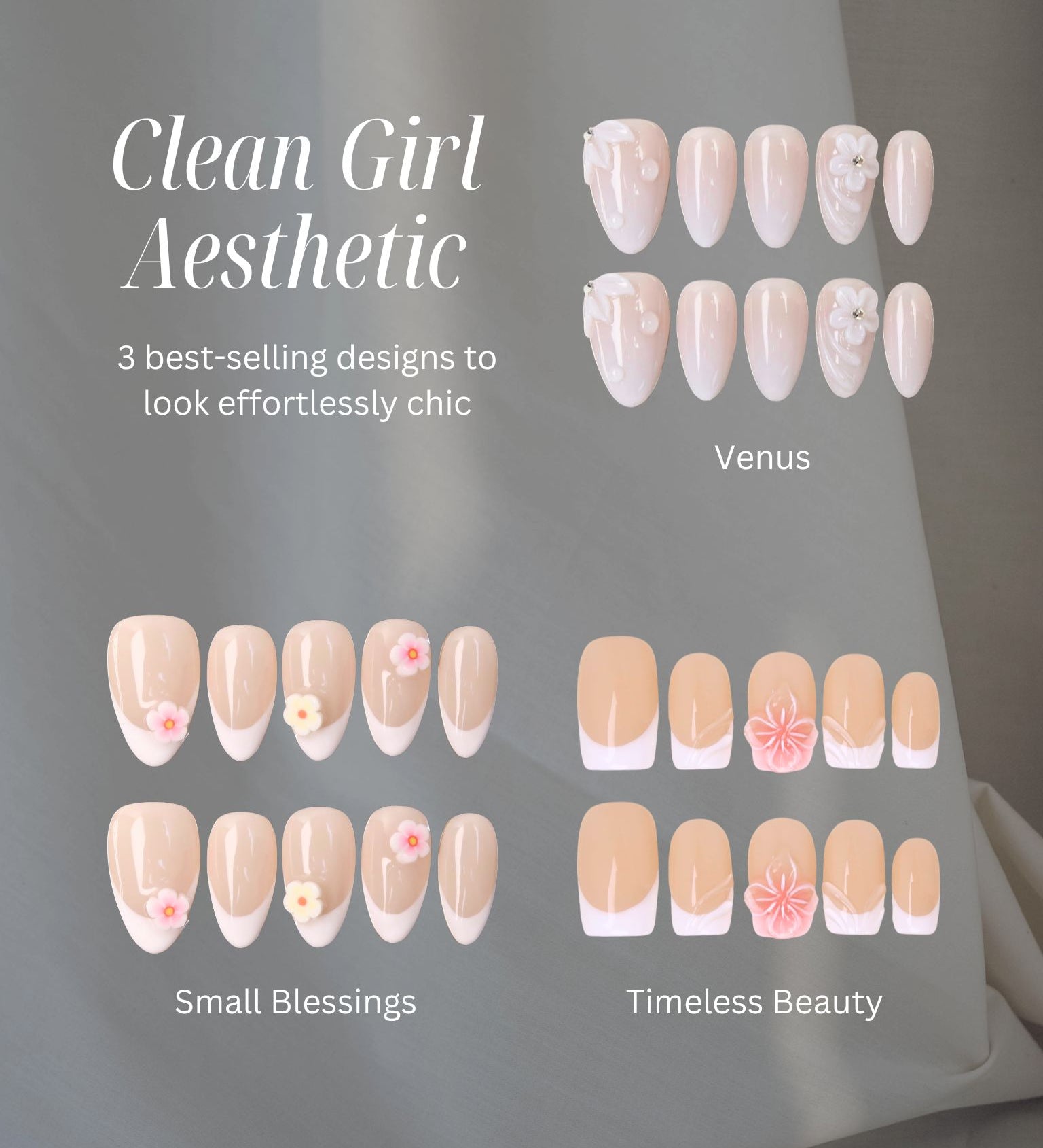 Clean Girl - ErsaNails PressOnNails