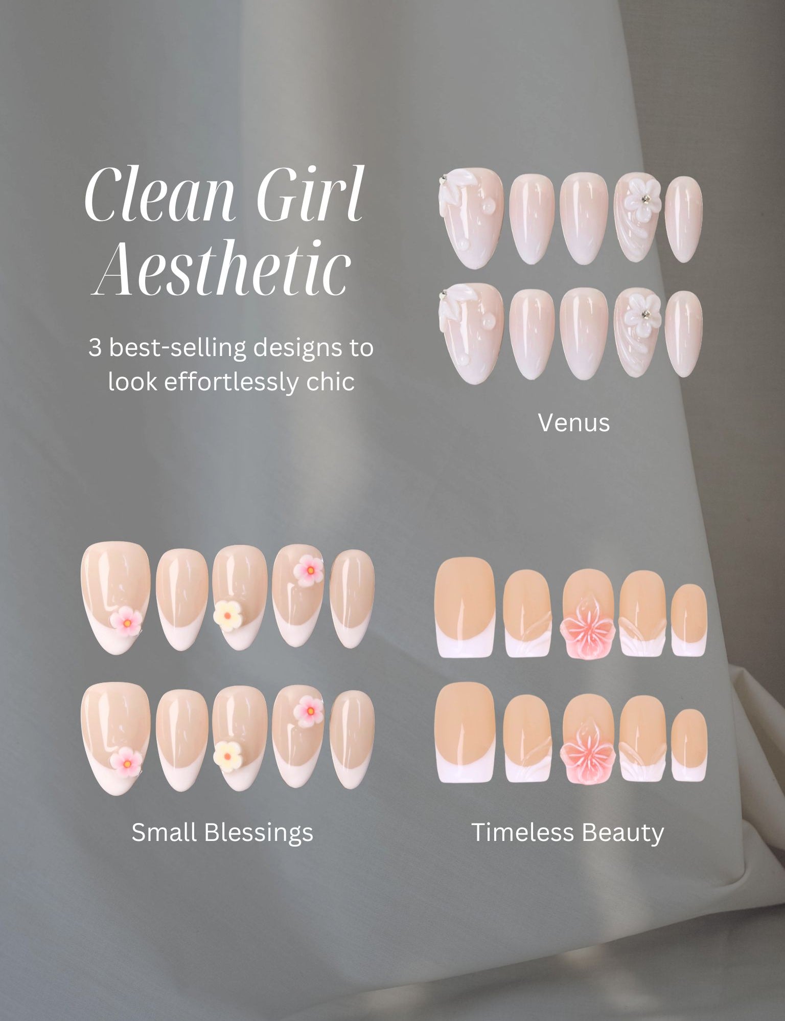 Clean Girl - ErsaNails PressOnNails