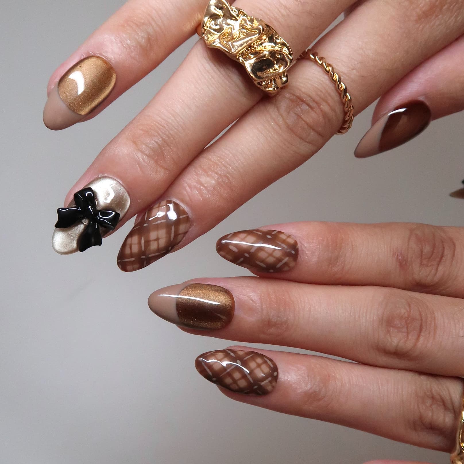Coffee Break- Ersa Nails Brown PressOnNails