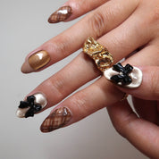 Coffee Break- Ersa Nails Brown PressOnNails