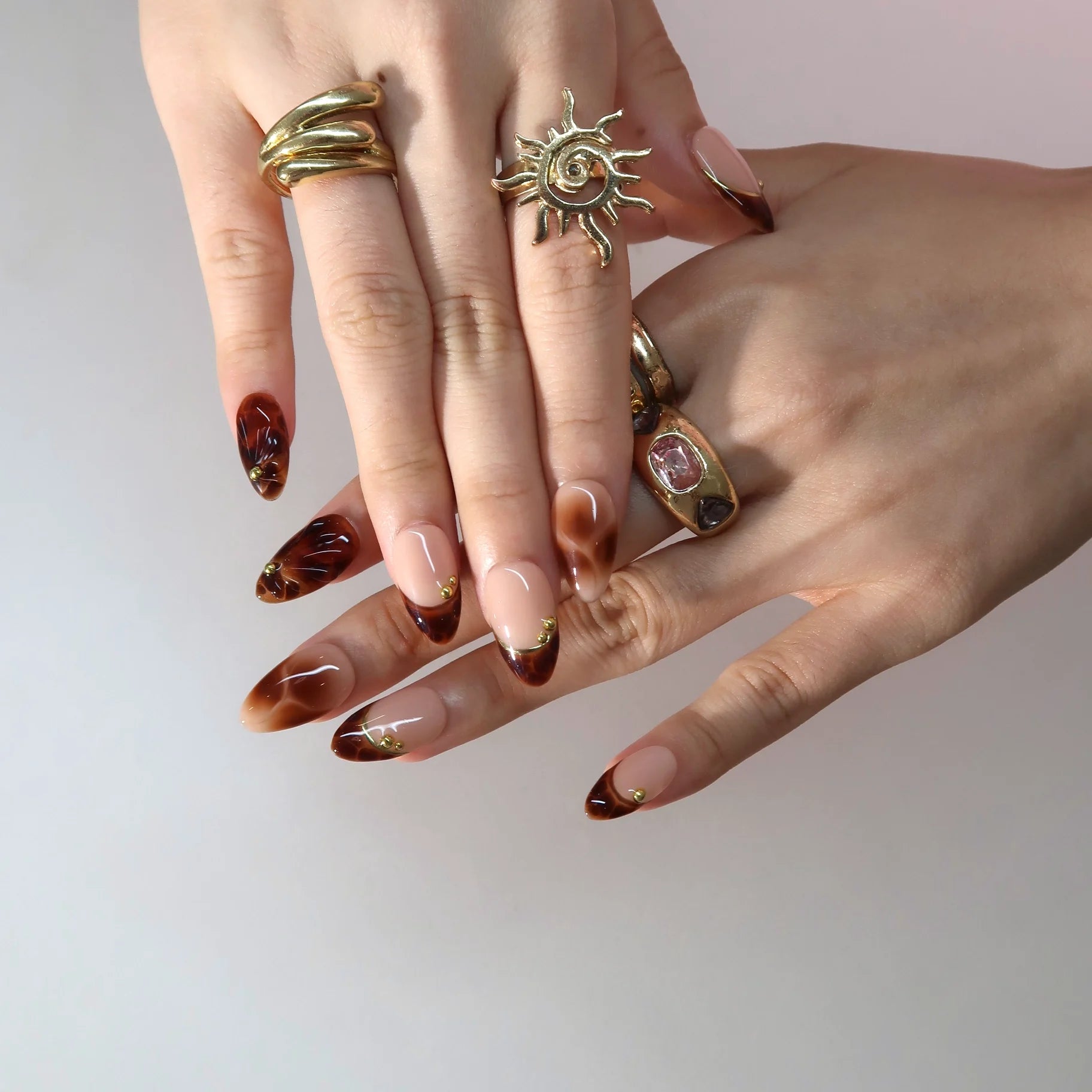 Cozy Up - Ersa Nails Nude Brown PressOnNails