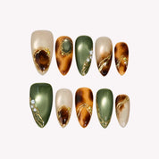 Crispy Air - Ersa Nails Jade Brown PressOnNails