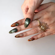 Crispy Air - Ersa Nails Jade Brown PressOnNails