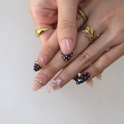Dainty - Ersa Nails Nude Brown Short Almond PressOnNails