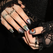 Dark Magic - Ersa Nails Purple Black PressOnNails