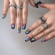 Dark Magic - Ersa Nails Purple Black PressOnNails