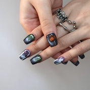 Dark Magic - Ersa Nails Purple Black PressOnNails