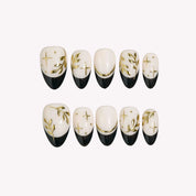 Dark Romance - Ersa Nails Nude Black PressOnNails