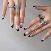 Dark Romance - Ersa Nails Nude Black PressOnNails